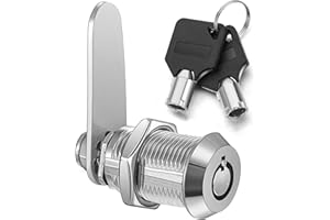 Litensh 25mm Gewinderohr Hebelschloss, Briefkastenschloss Zylinderschloss für Tür Schublade Schrank Briefkasten mit Schlüsseln Gleich Möbelschloss Schrankschloss Schubladeschloss Spindschloss