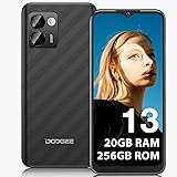 DOOGEE N50 Pro Android 13 Smartphone [2024], 20GB + 256GB 1TB TF, 50MP AI Fotocamera, 4200mAh Telefono Economico, 6,52" HD+, 