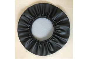 ZZDZW Hocker Bezug Wasserdicht Hockerbezug rund Kunstleder Bar Bezug Sitz Kissen,für Sitzhocker Höhenverstellbar Rollhocker Drehhocker Mit Rollen Arbeitshocker Stuhl Drehstuhl Bürohocker