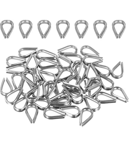 thumbnail image 2 of JY-MARINE 316 Stainless Steel Tube Thimble - Heavy Duty Wire Rope Protection (2 Pack, M12) 2 of 12