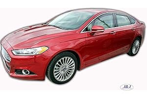 ‎J&J AUTOMOTIVE J&J AUTOMOTIVE Wind Deflectors Suitable for Mondeo from 2015 5-Door Hatchback, Heko Rain Deflector, Tinted, Set of 4, Front, Rear, Aerodynamic