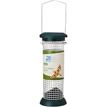 DIVCHI Mangeoire à Cacahuètes Pour Oiseaux - Suspendue Métal Durable Facile à Nettoyer