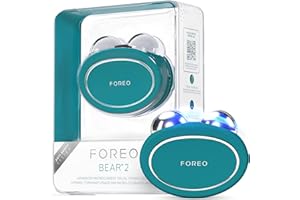 Foreo Bear 2, Massaggiatore Viso Lifting Avanzato a Microcorrente, Massaggio Viso Anti-Age, Lifting Istantaneo, Rassoda e Definisce, Non Invasivo, Evergreen