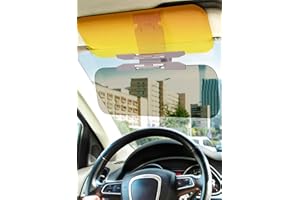 Keenso Sun Visor Extender for Car, 2 in 1 Anti Glare Visor HD Car Sun Visor for Day Night Driving Car Visor Sun Blocker Adjustable for Car Anti-Glare, Fog, Snow Blindness & UV Rays