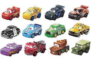 Mattel Disney och Pixar Bilar Mini Racers | Liten leksaksbil eller lastbil i metall från filmen eller serien, för barn och sa