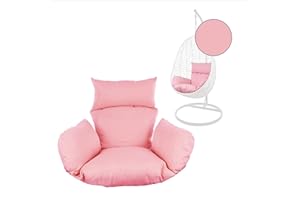 Kideo® Sitzkissen für Hängesessel, Swing Chair Kissen, Ersatzkissen, Wechselkissen, waschbar, 2-teilig, rosa, einfarbig (Nest, 3002 Lemonade)