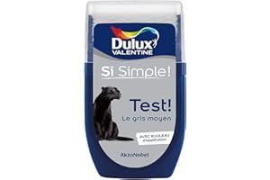 Dulux Valentine Peinture Si Simple - Testeur Couleur le Gris Moyen 30 ml