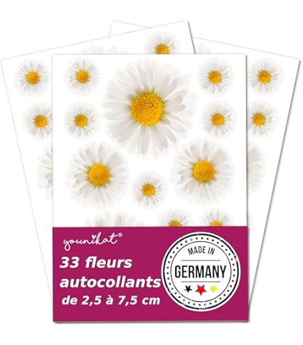 12 stuks stickers bloemen, decoratieve madeliefjes, transparante folie, vintage look, waterdicht, doe-het-zelf knutselaccessoires voor albums, geschenkverpakking, handbelettering