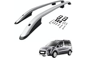 CHROMEMASTER | Les Barres de Toit | Compatibles avec Peugeot Partner 2007-2018 ; Conçus pour Le Montage de Barres de Toit, de coffres de Toit ou de Porte-vélos | Structure en Aluminium Durable