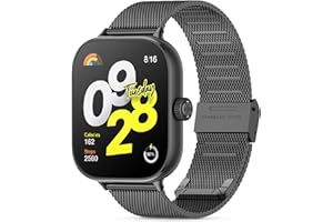 WindRen Zapasowy pasek kompatybilny z Xiaomi Redmi Watch 4, metalowy pasek do zegarka Redmi Watch 4, różowo-różowy