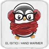 WEFTED PENGUIN POCKET STOVE,HAND WARMER,HOT WATER BAG PVC 10x9.5cm