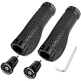 TOPCABIN 1 Paar Fahrradgriffe,Zwei Enden Schraubgriffe,ergonomische Struktur Fahrrad Griffe,Rad MTB MXB Lenkergriffe