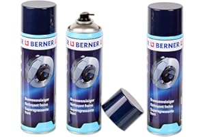 BANDEL AUTOMOBILTECHNIK [€4,60/1L] 3x BERNER BREMSENREINIGER 500ml DOSE TEILE REINIGER BRAKE CLEANER
