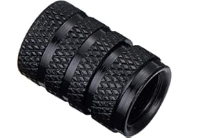 SENTINEL HOME 8X Bouchons de Roue Sport légers pour Voiture, Moto, vélo ou Skateboard, en Aluminium texturé avec Joint d'étanchéité.