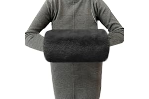 EQLEF Women Handmuff, Faux Fur Hand Warmer Soft Hand Muffs Cosy and Comfortable Hand Warmmer for Winter