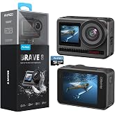 AKASO Brave 8 aksiyon kamerası, 4K60 FPS 48 MP WiFi su altı kamerası, SuperSmooth sabitleme, dokunmatik ekran, 150&deg; geniş a&ccedil;ı