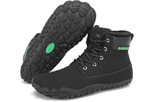SAGUARO Zapatillas Barefoot Invierno Hombre Botas de Nieve Lígeras Impermeables con Forradas Caliente, Gr.36-48