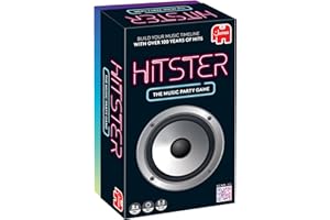 Hitster - The Music Party Board Game, Fun Music Card & Quiz Game - With 300+ Iconic Hits - Great For Adult & Family Games Nights, Date Nights and Parties - For 2 to 10 Players - Jumbo (UK Edition)