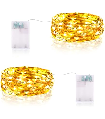 5 X 20 LED Drahtlichterketten Bunt – Je 2m, Batteriebetrieben Mit Timer, Für Deko Innen & Außen