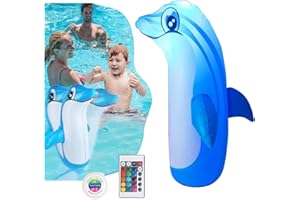 SYAKZK Pool Spielzeug, Pool Delfin Stehaufmännchen, Wasserspielzeug Kinder Outdoor, Strandspielzeug Kinder, Pool Spielzeug Kinder, Outdoor Spielzeug ab 2 3 4 5 6 Jahre, Kinderspielzeug