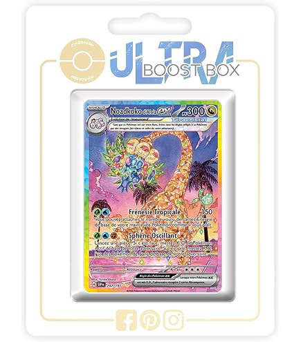 My-booster Pokémon Karten Box – 10 Französische Karten (SV08-FR24-MB-007) Mit Vivillon Reverse