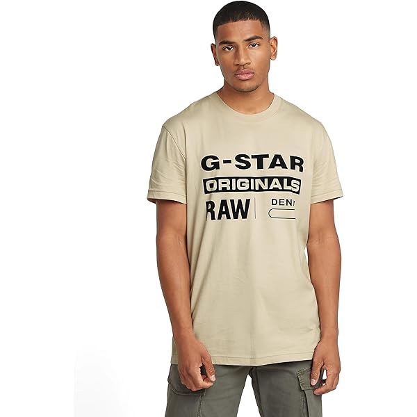 G-STAR Sprayed 89 Back Gr Boxy R T Camiseta, Whitebait D27719-c336