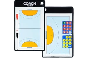 RoseFlower Taktiktafel Handball, Taktikboard Handball, Taktikmappe Handball mit Marker Stift Magneten, Handball Coach Board Handball Trainer Taktikbrett für die Schulung oder Spielanalyse