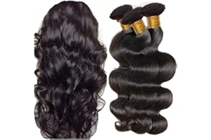 FBHAIR IFLY tissage cheveux humain ondulé Bresilien en Lot 7A Cheveux Naturel Brésilienne Tissage Onde Corporelle Cheveux Humain Ondulé Tissage Naturel (14 16 18pouce)