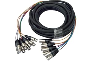 deetech SN5 - Multicore Snake-Kabel - 5 Meter (8x XLR male/female)