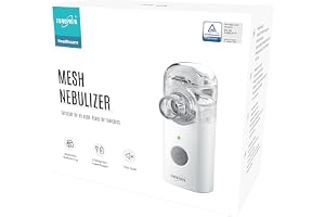 EUROPAPA Bärbar inhalator, inhalationsapparat nebulisatorset med munstycke och mask för barn och vuxna, mycket tyst, USB-uppladdningsbar eller batteridriven
