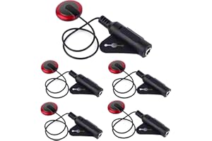 Eidoct Pickup per chitarra acustica, 5 pezzi, pickup piezoelettrico per chitarra, ukulele, violino, mandolino, banjo, Kalimba, basso, Kalimba