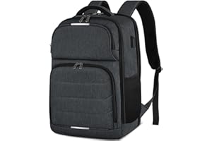 NEWHEY Plecak męski plecak na laptopa 17 cali z portem USB plecak roboczy wodoodporny plecak szkolny plecak podróżny kobiety