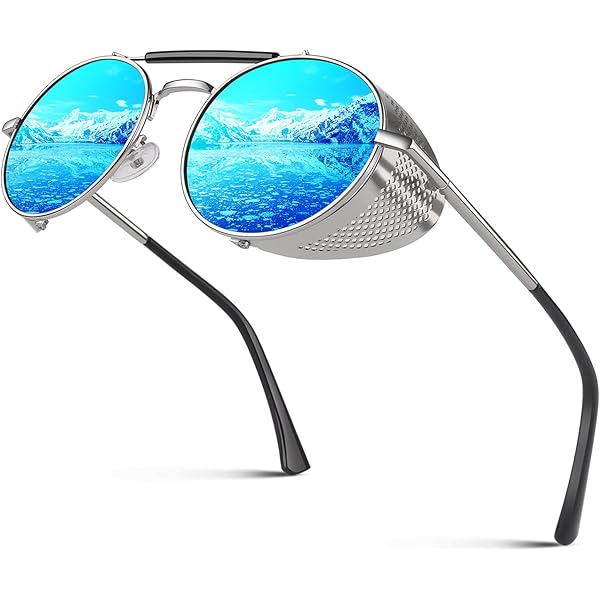 Ronde Punk Zonnebril Voor Mannen Fashion Bril Steampunk Zonnebril Vrouwen Retro Shades Vasos Decorativos Gafas De Sol Zonnebril  200000297