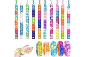 EIYVPRA 15 Pièces Bracelet Enfants Réglable en Silicone Doux, Petit Cadeau Anniversaire, Pochette Surprise, Cadeaux Invités