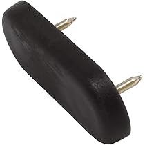 Adsamm® / 100 X Patins Glisseurs En Plastique Avec Clou Blancs Oe 25 Mm Rond Pieds A Pour Meubles De Qualite Optimale 1067765551