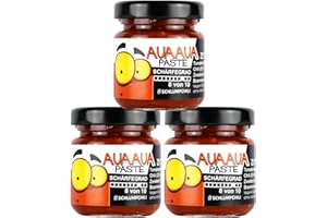 Schlump-Chili⎥3x AUAAUA® Original sehr scharfe Habanero Chili Paste mit Ingwer Set im Glas (3 x 35g)