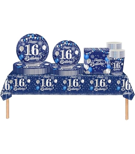 Striscione Olografico Per 16° Compleanno – Blu, Lunghezza 3,9 Metri, Decorazione Per Interni/Esterni - 4