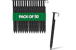 GARDENIX® Pack of 50 AquaPIN Ground Securing Pegs for Drip Irrigation Line Weeping Pipe Soaker Hose