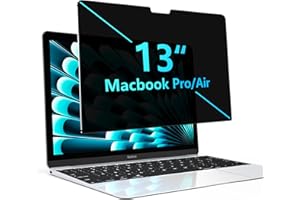 JEHOO Blickschutzfilter für MacBook Pro 13 Zoll (2016-2022,M1,M2)&MacBook Air 13 (2018-2021,M1), Abnehmbar MacBook Pro/Air 13 Zoll Laptop Sichtschutzfolie Sichtschutz, Sichtschutz für den Bildschirm