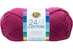 LION BRAND YARN Lion Brand 24/7 Cotton Yarn-Rose