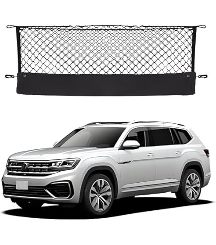 Eaccessories EA Trunk Organizer Cargo Net For Volkswagen Atlas 2017-2023 - Envelope Style Cargo Net For SUV - Premium Mesh Elastic Car Trunk - View #3