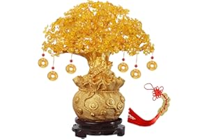 ETERSPR Árbol del Dinero Feng Shui, Bonsai Oro árbol de la Suerte, árbol del Dinero Feng Shui, para Hogar Oficina Tienda Decoración