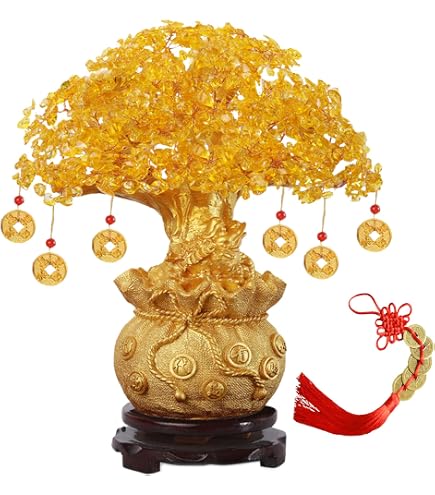 SUNYIK Amethyst Geldbaum – Handgefertigt, Auf Achat-Basis, 8,9–11,4 Cm