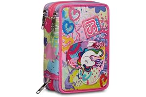 SJ GANG STYLE JAM GANG Ast.3 Zip Sj Gang Astuccio, Unisex - Bambini e ragazzi, Candy Fuxia, Taglia Unica