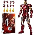 Ironman Mark 42 Model Metal Texture Painting All Joints Movable 7 Inch Collectible Action Figure (MK7)
