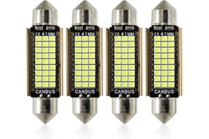 BeiLan 41mm 42mm Festoon C5W Lampadine a LED Bianco 6000K Chipset Super Bright Chipset Canbus Senza errori per 211-2 212-2 214-2 2112 569 578 Targa Interna luci Targa 4pcs