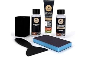 SOFOLK DEPUIS 1989 SOFOLK Kit de renovación de Cuero y Polipiel: reparación + Pintura + Barniz - Volante, Asiento de Coche, sillón, Zapatos (8023)