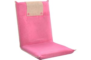bonVIVO Easy II Fauteuil de Sol Rembourré pour Adultes et Enfants avec Dossier Réglable - Chaise de Sol Pliable, Siège Méditation, Yoga