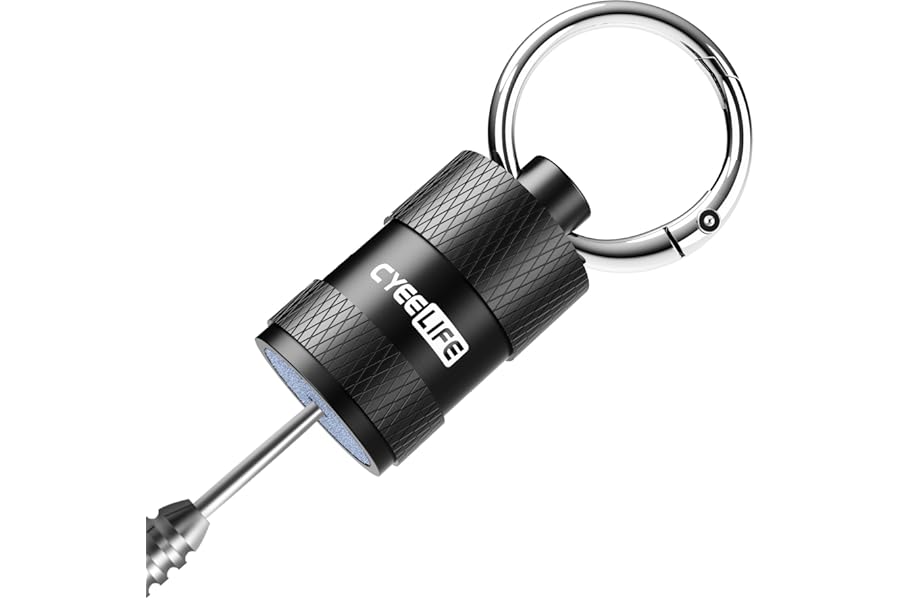 CyeeLife Keyring Dart Sharpener stone,Portable Dart Point Sharpener,Rapid Sharpening Tool,Dart Accessories