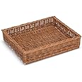 Prestige wicker Large Display Storgae Basket 50x40Cm, Willow, Natural, 50 x 40 x 10 cm